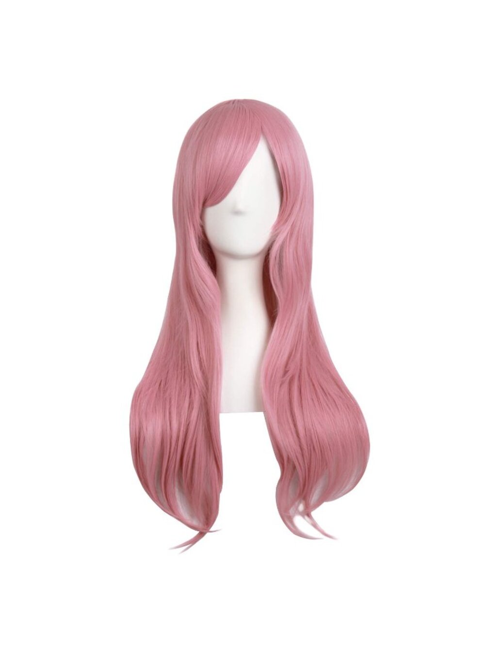 Women's Rouge Pink 28" 70cm Long Curly Ends Costume Cosplay Modern Hair Wig